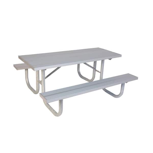 Ultra Play 8 ft. Aluminum Commercial Park Portable Table
