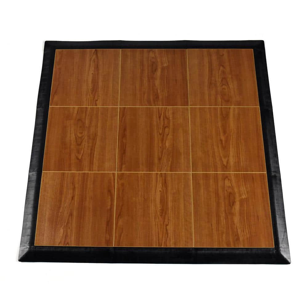 Greatmats Max Tile 40 75 In X 40 75 In X 5 8 In Walnut Interlocking Vinyl Tile Portable Tap Dance Floor 9 Sq Ft Case Tapbrdkit Wa The Home Depot