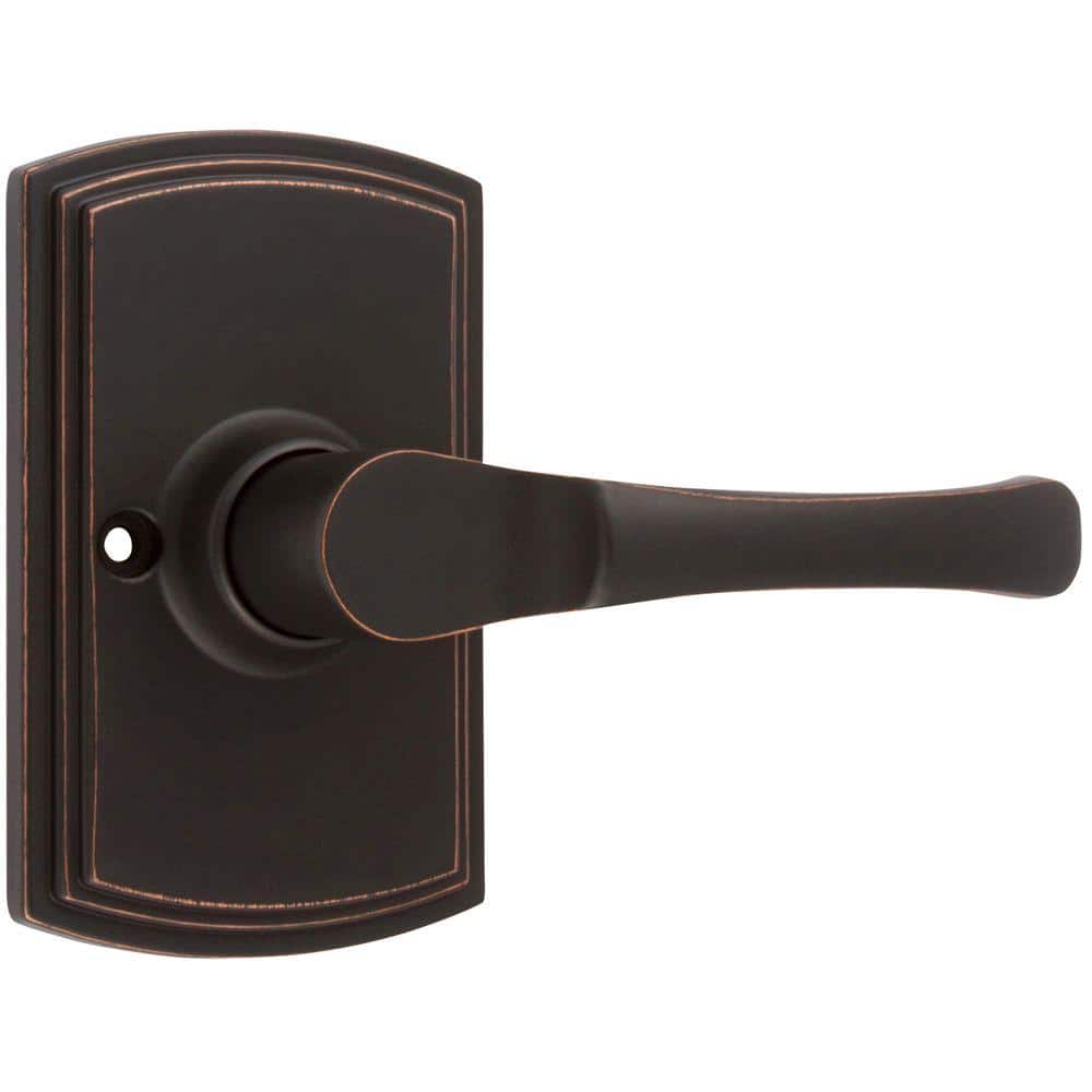Italian Collection Artino Edged Bronze Dummy Door Lever
