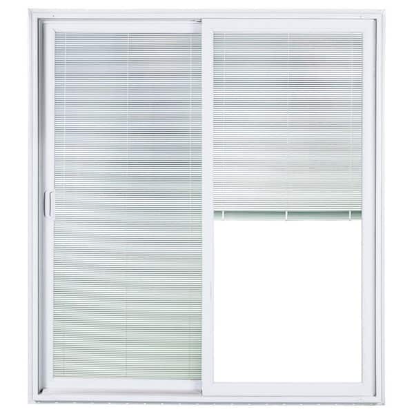 American Craftsman 72 in. x 80 in. 70 Series White Vinyl Sliding Right Hand Patio Door Low-E BBG with Standard Hardware
