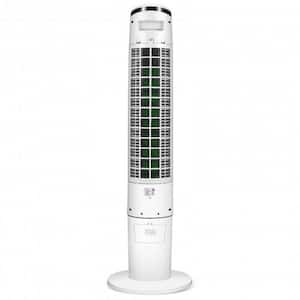 41 in. 3 SpeedsPortable Air Tower Fan Cooler in White with 3 Modes