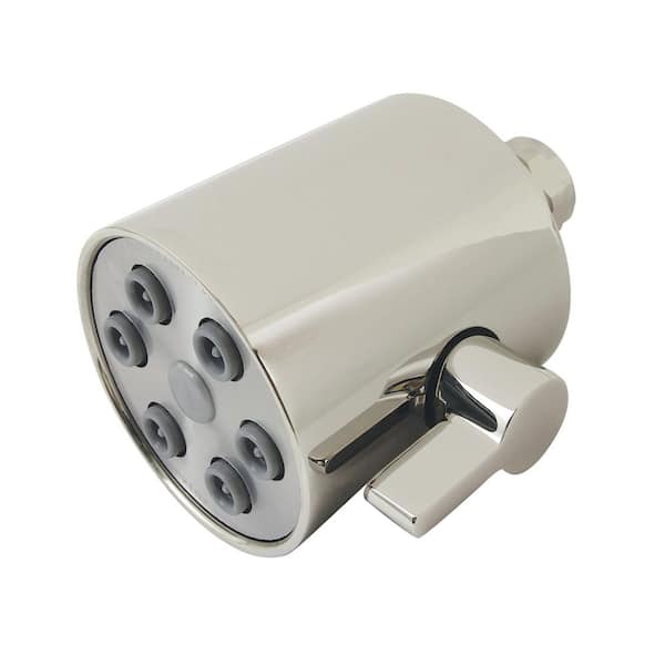 Shower Scape 2-Spray Patterns with 1.8 GPM 2.81 in. Wall Mount Jet Fixed Shower Head in Polished Nickel
