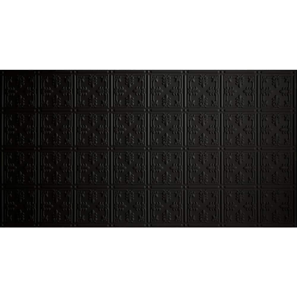 2 ft. x 4 ft. Glue Up Tin Ceiling Tile in Matte Black price history on PriceWatchPro