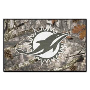 Miami Dolphins Camo 1.5 ft. x 2.5 ft. Starter Area Rug