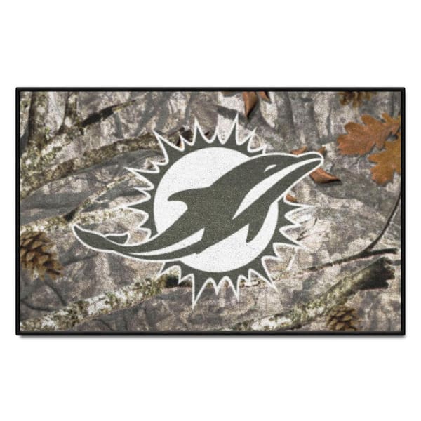 FANMATS Miami Dolphins Camo 1.5 ft. x 2.5 ft. Starter Area Rug