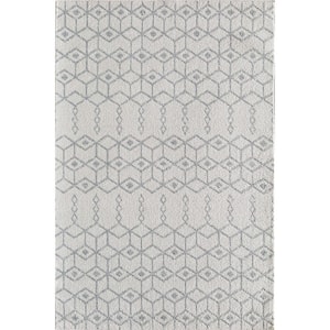 Knox Pearl Drops Gray 8 ft. x 10 ft. Area Rug