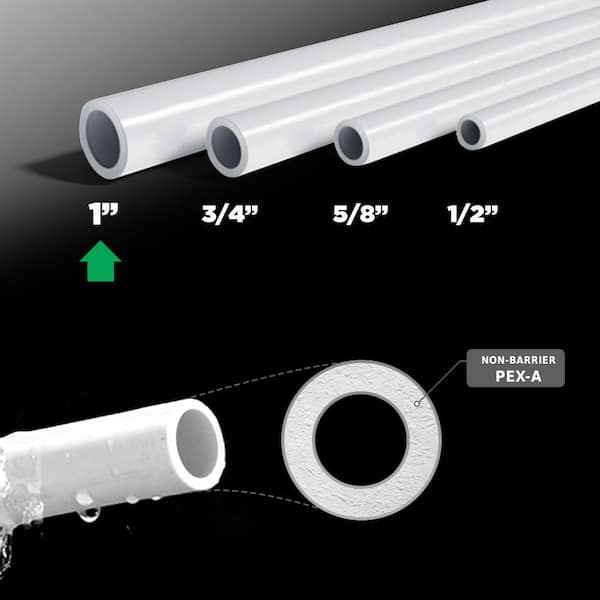 1 in x 300 ft White Pex Non-Barrier Tubing 1 in x 300 ft White Pex Non-Barrier Tubing