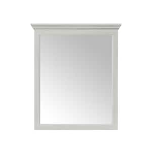 Teagen 29 in. W x 34 in. H Rectangular Framed Beveled Edge Wall Mount Bathroom Vanity Mirror in Vintage Gray