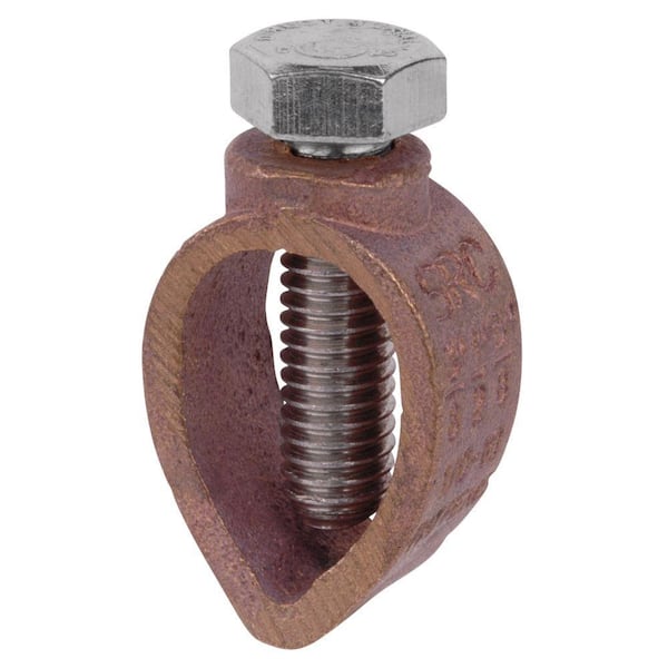Blackburn 3/8 - 3/4 in. Type-JWR Bronze Ground Rod Clamp for 10 SOL to 1/0 STR Wire