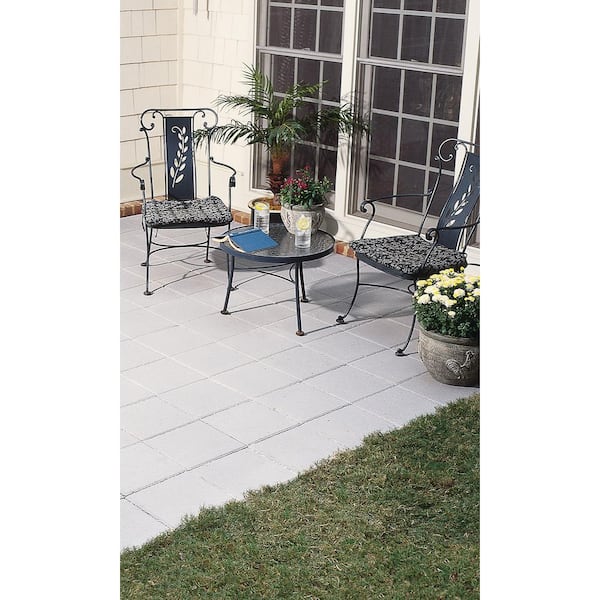 11.75 in. x 11.75 in. x 1.5 in. White Concrete Step Stone (168- Piece Pallet)