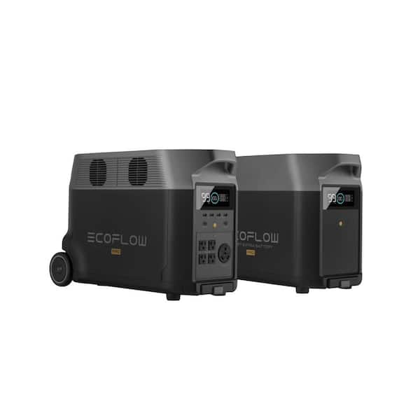 3600W Output/7200W Peak Push-Button Start Battery Generator DELTA Pro with DELTA Pro Extra Battery for Home, Camping&RVs
