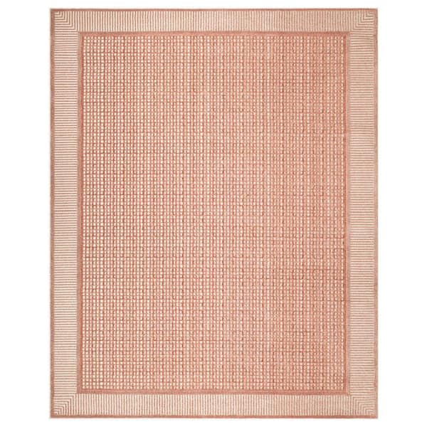 Nourison Nordic Brick Ivory Geometric Contemporary 8 ft. x 10 ft. Area Rug