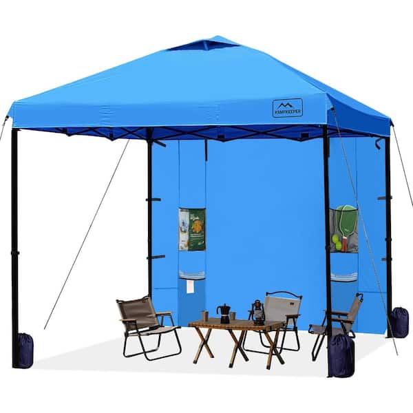 10 x 10 ft. Pop Up Canopy Tent Easy Set Up Event Tents with Removable 10FT Sun Walls in Sky Blue