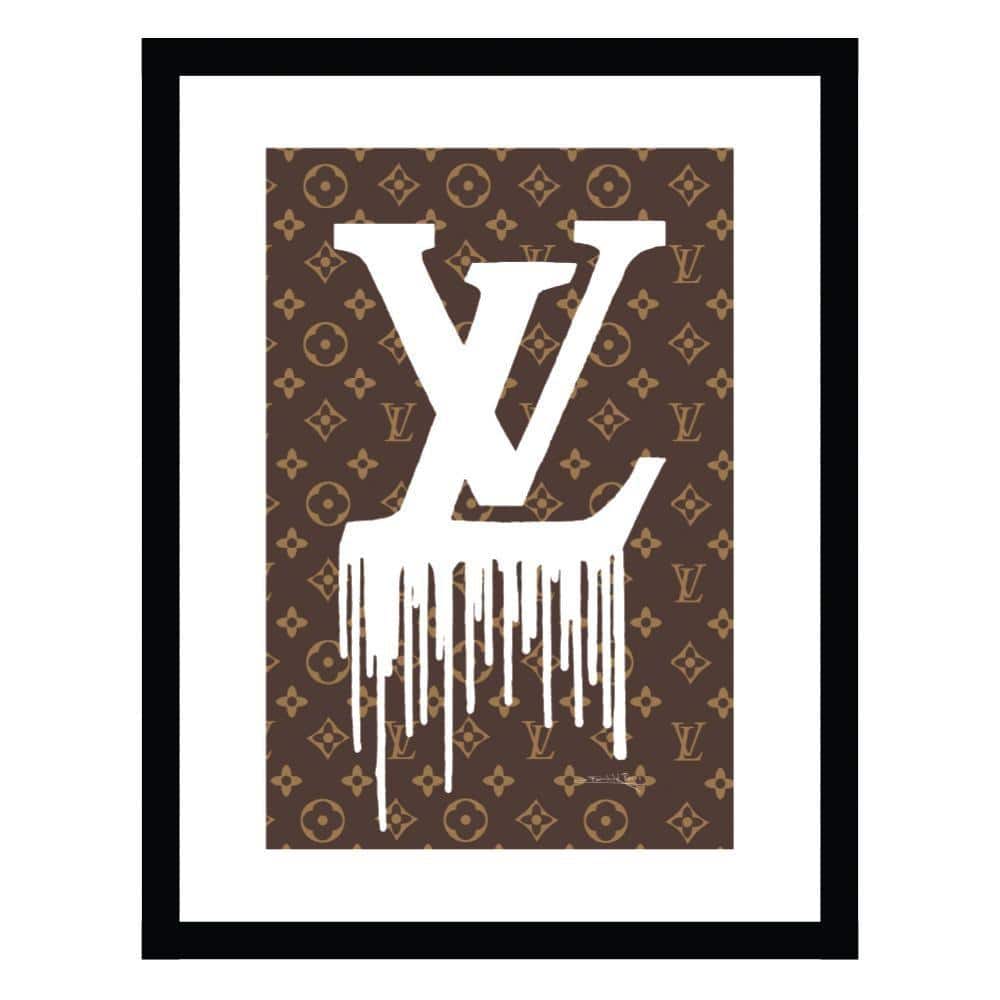 Fashion Designer Drip Logo by Fairchild Paris 1-Piece Framed Graphic Print Abstract Poster Art Print 18 in. x 14 in. price history on PriceWatchPro