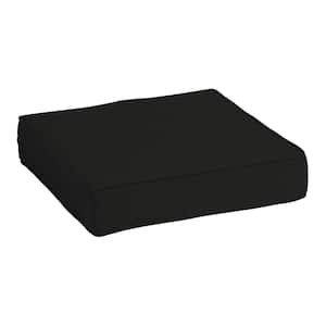 ProFoam 24 in. x 24 in. Outdoor Deep Seat Onyx Black Cushion