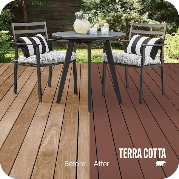 5 gal. #SC-118 Terra Cotta Solid Color Waterproofing Exterior Wood Stain