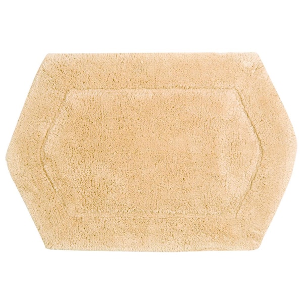 Waterford Collection 100% Cotton Tufted Bath Rug, 17 in. x24 in. Rectangle, Yellow