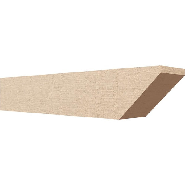 Ekena Millwork 6-in. x 6-in. x 32-in. Concord Woodgrain, Primed Tan Timberthane Polyurethane Rafter Tail Brace