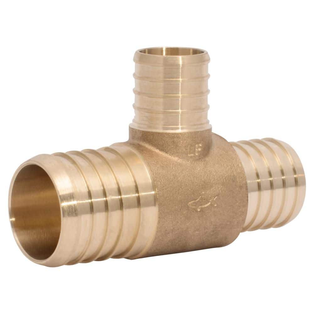 1-1/2 in. x 1-1/4 in. x 1 in. PEX Barb Brass Reducing Tee Fitting price history on PriceWatchPro