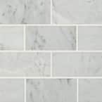 Carrara White 3 in. x 6 in. Polished Marble Floor and Wall Tile (5 sq. ft./Case)