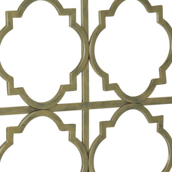Safavieh Silva Metal Headboard - French Silver Full Size Fretwork Design
