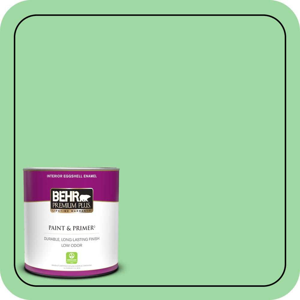 1 qt. #450B-4 Green Trance Eggshell Enamel Low Odor Interior Paint & Primer price history on PriceWatchPro