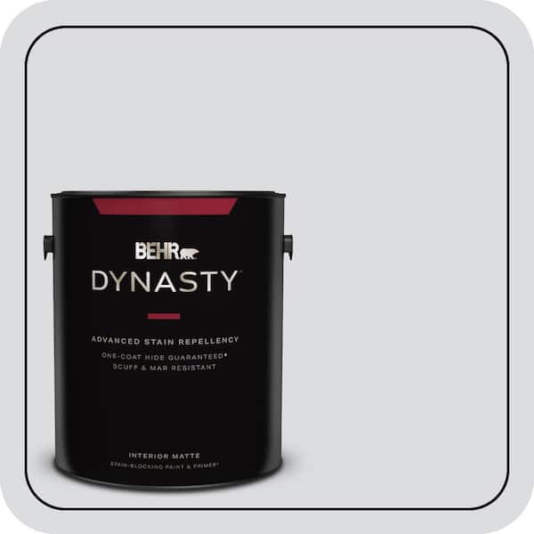 BEHR DYNASTY 1 gal. #N540-1 Script White Matte Interior Stain-Blocking Paint & Primer