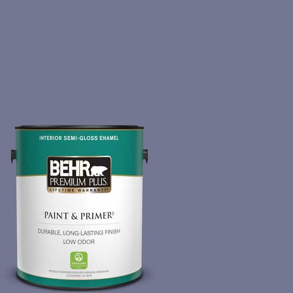 BEHR PREMIUM PLUS 1 gal. #S560-5 Royal Fortune Semi-Gloss Enamel Low Odor Interior Paint & Primer