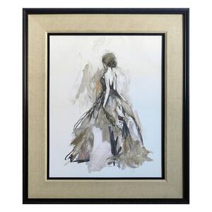 Anky 1-Piece Framed Art Print 33 in. x 39 in. Moulding With Liner Straight Fit Canvas - Evening