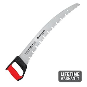 RazorTOOTH 21 in. High Carbon Steel Blade with Ergonomic Textured D-Handle Grip Raker Tooth Saw