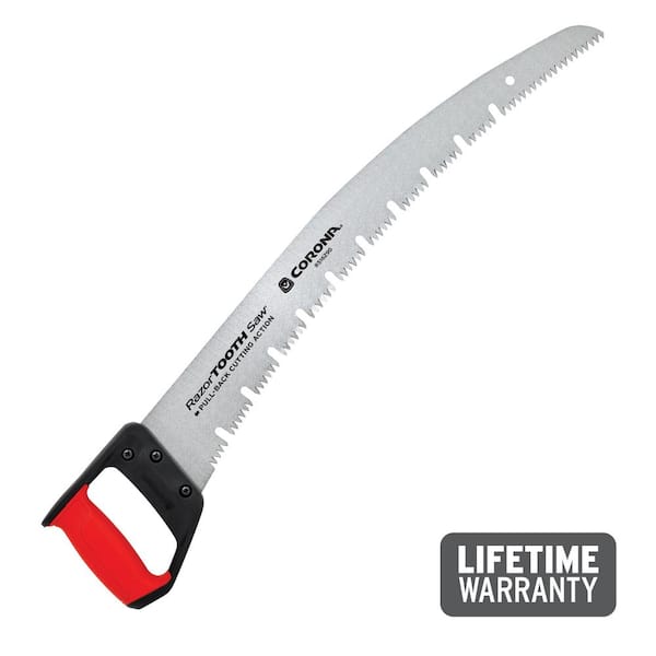 Corona RazorTOOTH 21 in. High Carbon Steel Blade with Ergonomic Textured D-Handle Grip Raker Tooth Saw