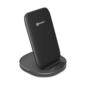 W3 Fast Wireless Charger Charging Stand Station : Qi Compatible Enabled Smartphones such as Apple iPhone Samsung Galaxy