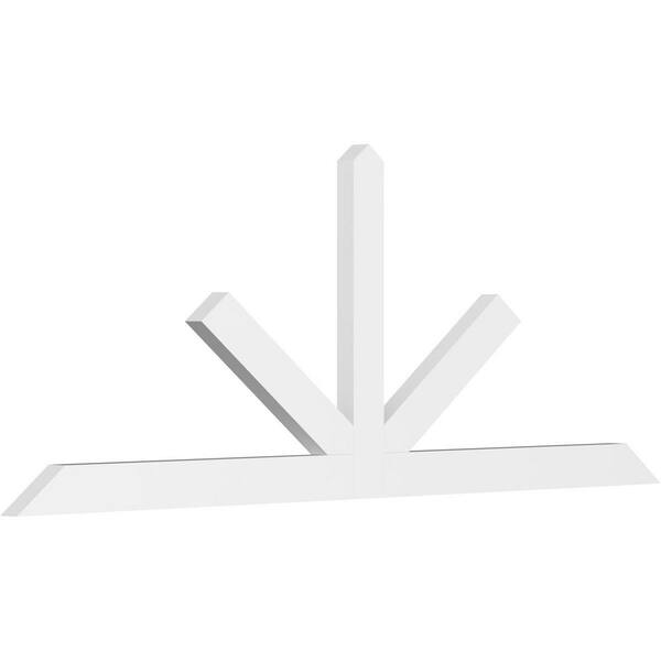Ekena Millwork Saratoga 84 in. W x 31.5 in. H x 2 in. D Signature Polyurethane Bracket