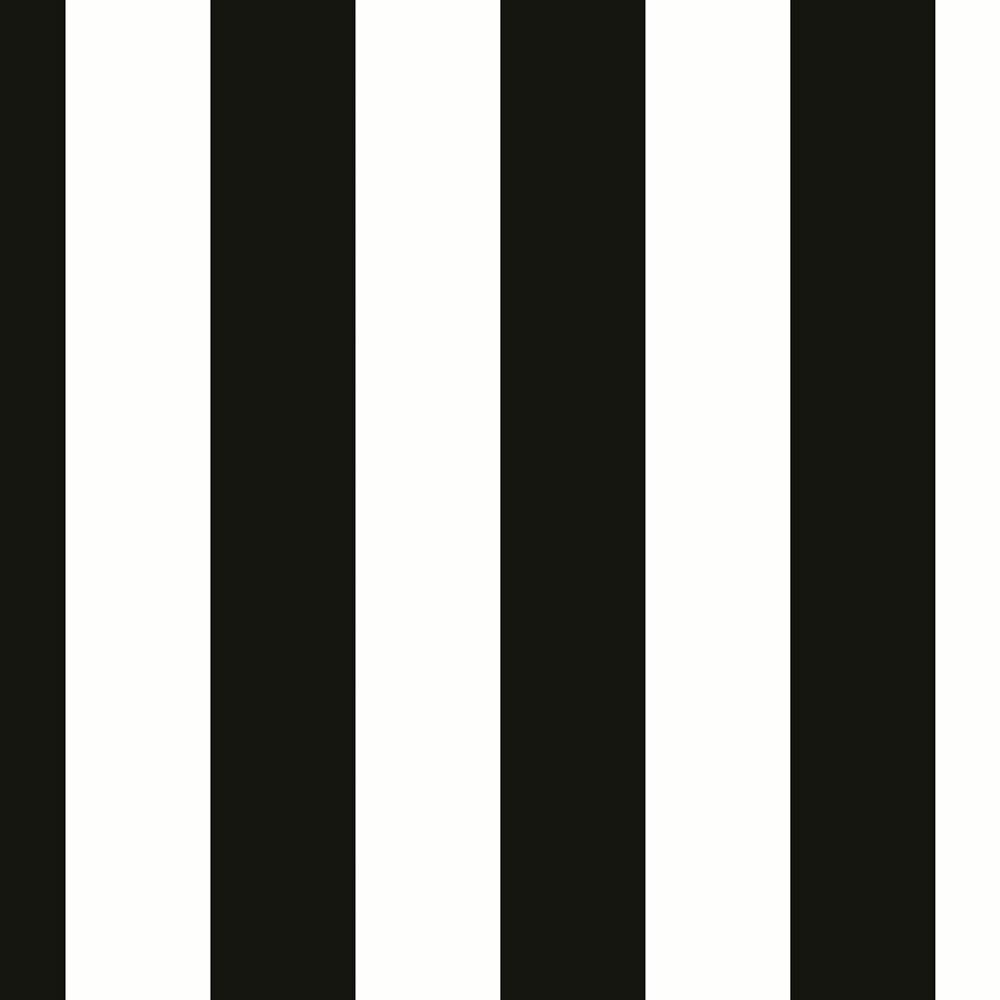 2.5 in. Tent Stripe-Black & Eggshell White Vinyl Roll Wallpaper (Covers 56 sq. ft.) price history on PriceWatchPro