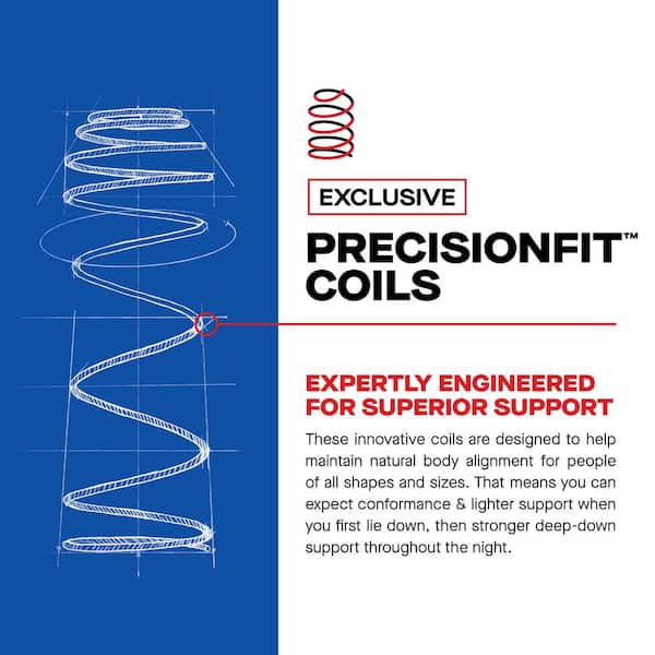 Posturepedic Dudley Queen Firm Innerspring 13 in. Tight Top Mattress Set with 9 in. Foundation