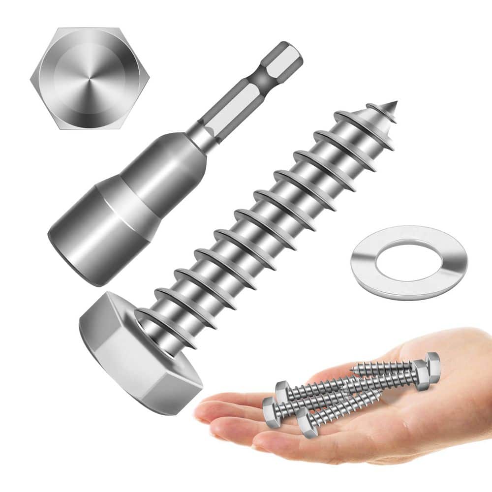 5/16 in. x 1-1/2 in. Stainless Steel Hex Drive Hex Head Lag Screws (15-Pack) price history on PriceWatchPro