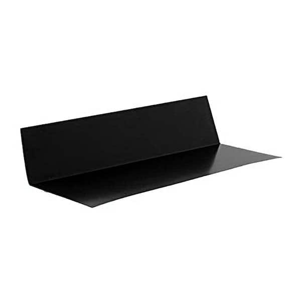 Gibraltar Building Products 3 in. x 5 in. x 10 ft. Galvanized Steel Roof-To-Wall Flashing in Black
