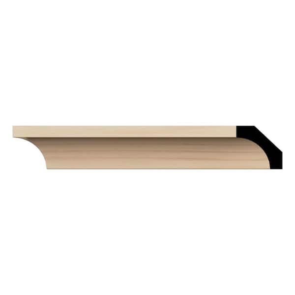 WM86 0.56 in. D x 1.63 in. W x 96 in. L Wood (Alder) Crown Molding