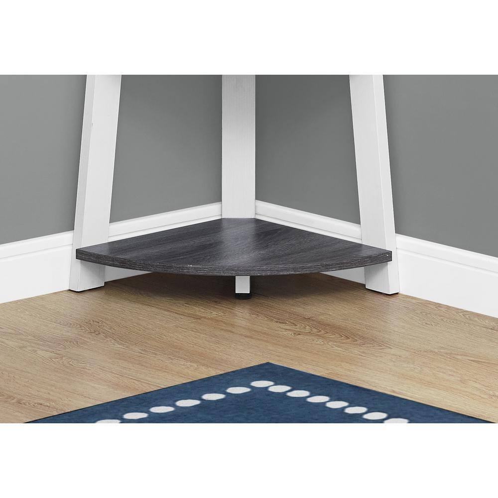 Grey White Corner Etagere Pro Builders Warehouse