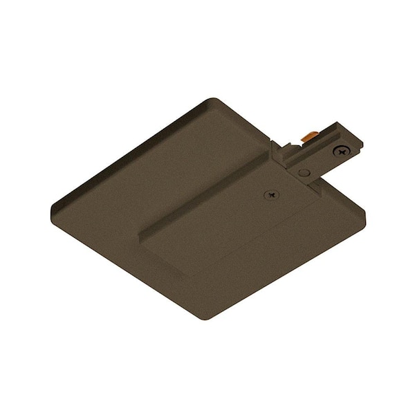 Juno Trac-Lites Bronze J-Box Feed Connector with Cover