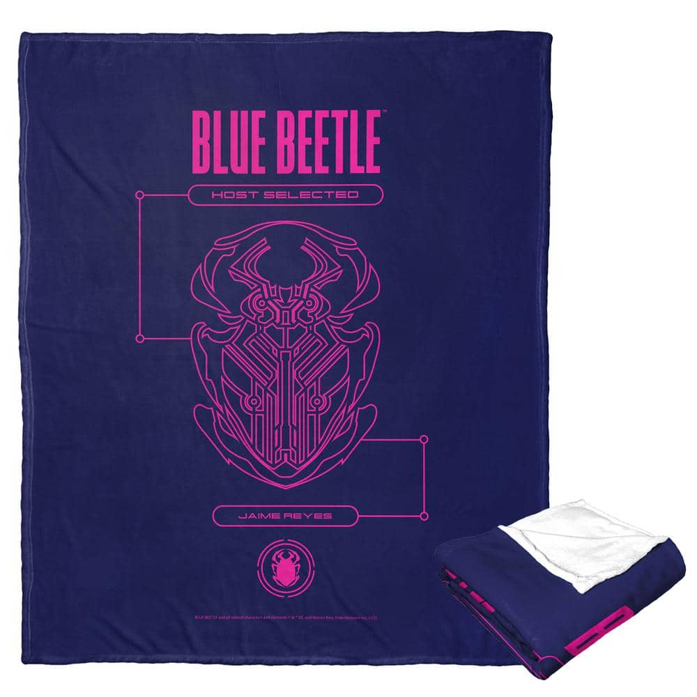 Wb Blue Beetle Host Selected Silk Touch Multi-Colored Throw Blanket