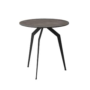 Danielle 20 in. W Black Square Acrylic End Table