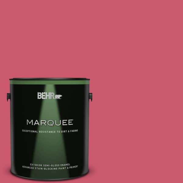BEHR MARQUEE 1 gal. #T11-15 Pinkelicious Semi-Gloss Enamel Exterior Paint & Primer