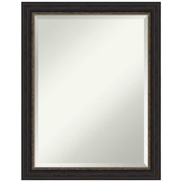 Amanti Art Accent Bronze Narrow 21.5 in. H x 27.5 in. W Framed Wall Mirror