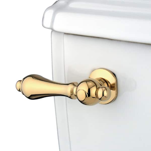 Kingston Brass Restoration Front Mount Toilet Tank Lever in Polished Brass
