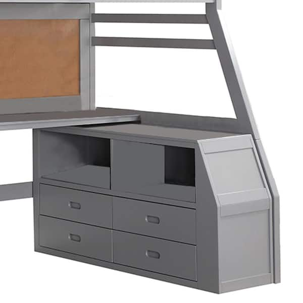 Acme furniture jason ii gray outlet twin loft bed