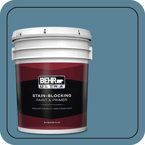 7528.OUTDOOR BASE SKYPAINTER 2D ブルー×ホワイト BEHR ULTRA 5 gal. #S520-5 Thundercloud Flat Exterior Paint
