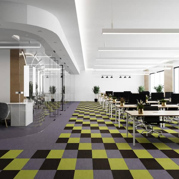 FabCore Wild Indigo 28 MIL x 12 in. W x 24 in. L Adhesive Waterproof Vinyl Tile Flooring (36 sqft/case)