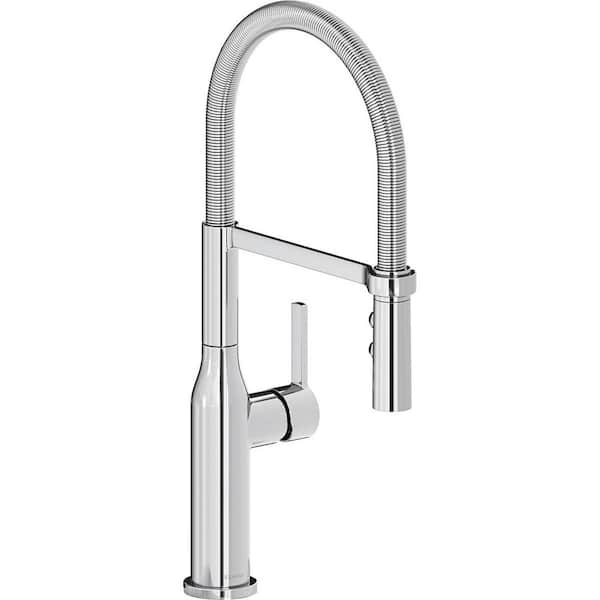 Elkay Avado Single Handle Pull-Down Sprayer Kitchen Faucet with Semi-Professional Spout in Chrome