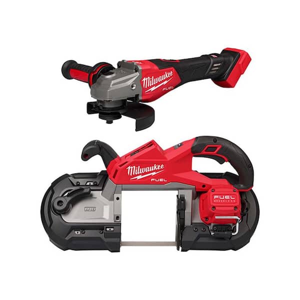 20-Volt MAX Li-Ion Brushless Cordless Deep Cut Band Saw (Tool-Only) with Bonus 4-1/2 in. Small Angle Grinder (Tool-Only)